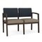 Lesro 2 Seat Tandem Seating W/ No Center Arm, 44 in W 26 in L 31.5 in H, Lenox Series LW2101 - alternate 1